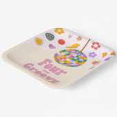 Four Ever Groovy Disco Ball 4e verjaardagsfeestje Papieren Bordje (Gebogen)