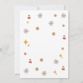 Four Ever Groovy Retro 4th Birthday Invitation Kaart (Achterkant)