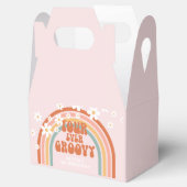 Four Ever Groovy Retro regenboog 4de verjaardag Bedankdoosjes (Geopend)