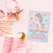 Four Ever Magical, Unicorn 4th Birthday Kaart