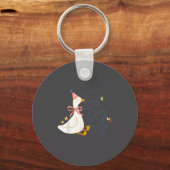 Four Ever Silly Funny Silly Goose 4th Birthday  Sleutelhanger (Voorkant)