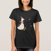 Four Ever Silly Funny Silly Goose 4th Birthday  T-shirt (Voorkant)