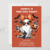 Four Ever Spooky Ghost Halloween 4e Verjaardag Kaart (Voorkant)