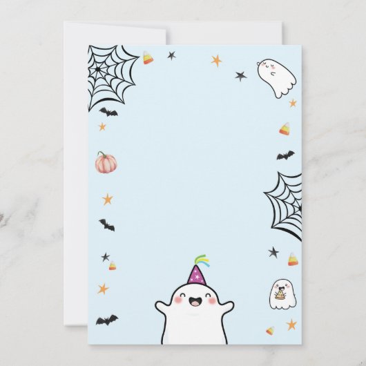 Four Ever Spooky Halloween Jongen 4e Verjaardag Kaart (Achterkant)