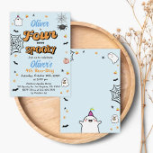 Four Ever Spooky Halloween Jongen 4e Verjaardag Kaart