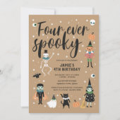 Four Ever Spooky Halloween Uitnodiging (Voorkant)