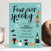 Four Ever Spooky Halloween Uitnodiging
