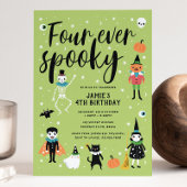 Four Ever Spooky Halloween Uitnodiging