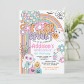 Four Ever Spooky Hippie Halloween 2nd Birthday Kaart (Staand voorkant)