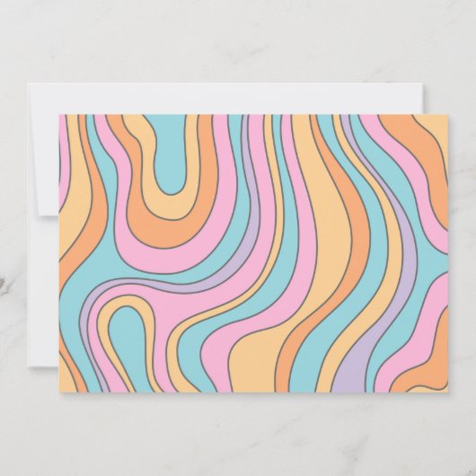 Four Ever Spooky Hippie Halloween 4th Birthday Kaart (Achterkant)