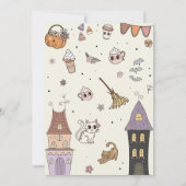 Four Ever Spooky Leuke Ghost Halloween Verjaardag Kaart (Achterkant)