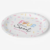 Four Ever Sweet Ice Cream 4e Verjaardagsfeest Papieren Bordje (Gekanteld)
