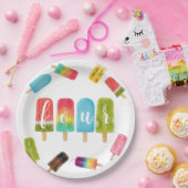 Four Ever Sweet Ice Cream 4e Verjaardagsfeest Papieren Bordje (Feest)