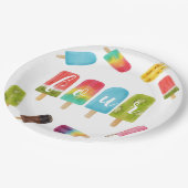 Four Ever Sweet Ice Cream 4e Verjaardagsfeest Papieren Bordje (Gekanteld)