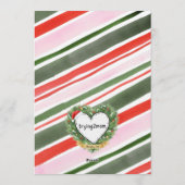 Four-Ever Sweet, Pink Gingerbread 4th Birthday Kaart (Achterkant)