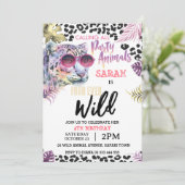 Four Ever Wild 4e Verjaardagsfeest Uitnodiging (Staand voorkant)