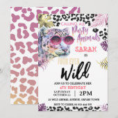 Four Ever Wild 4e Verjaardagsfeest Uitnodiging (Voorkant / Achterkant)