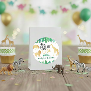Four Ever Wild Boys 4de verjaardag Ronde Sticker