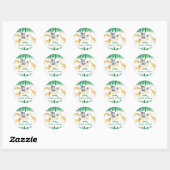 Four Ever Wild Boys 4de verjaardag Ronde Sticker (Vel)