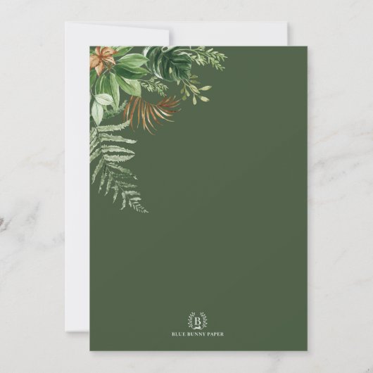 Four Ever Wild Oerwoud Animals 4th Birthday Boy Kaart (Achterkant)