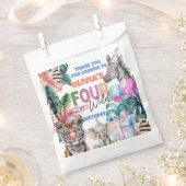 Four ever Wild three Safari Party Animal thank you Bedankzakje (Geknipt)