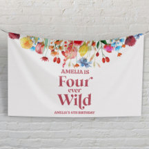 Four Ever Wild Wildflower 4e verjaardagsfeestje