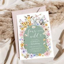 Four Ever Wild Wildflower Dier 4de Verjaardag