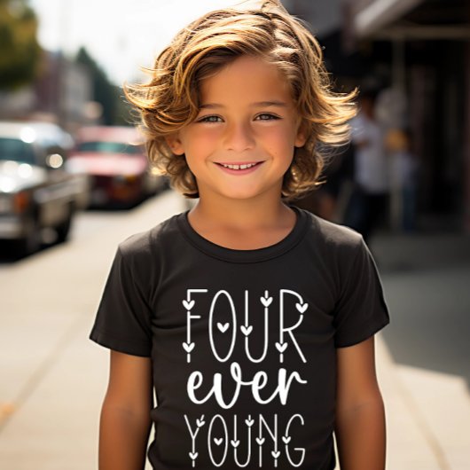 Four Ever Young - Vierde Verjaardag 4e Verjaardag T-shirt