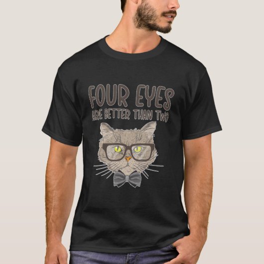 Four Eyes Opticien Optiek Opticiens T-shirt (Voorkant)