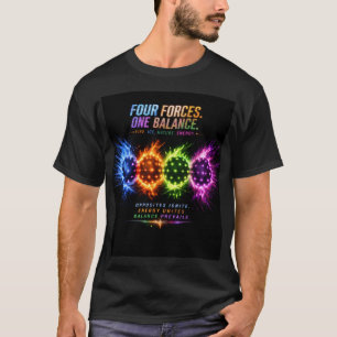 Four Forces One Balance T-shirt Vuur Ijs Natuur