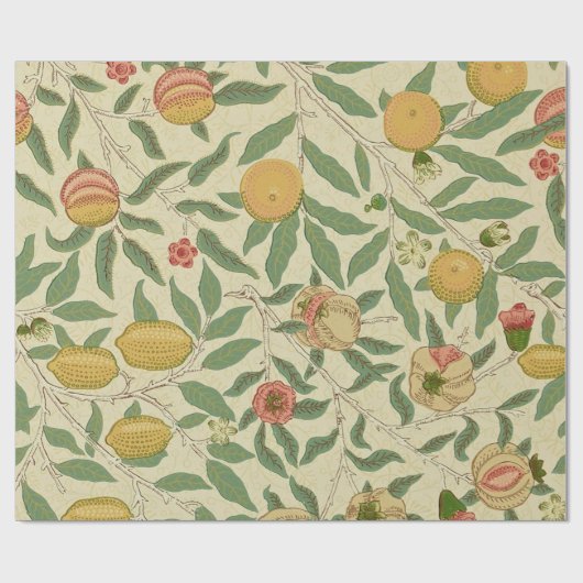 Four Fruit, William Morris Cadeaupapier (Vlak)