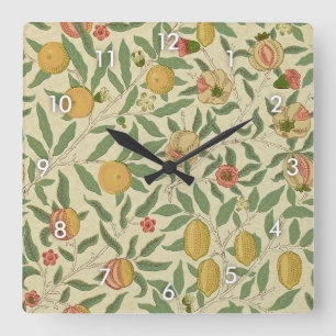 Four Fruit, William Morris Vierkante Klok