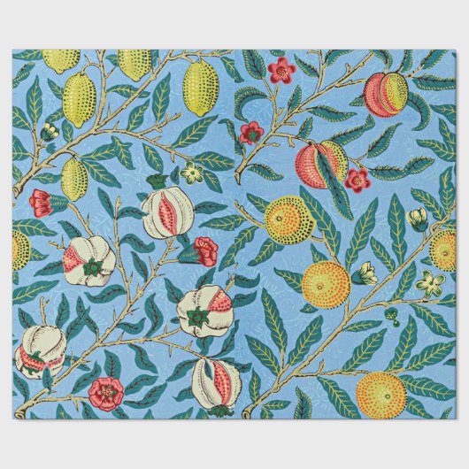 Four Fruits van William Morris Cadeaupapier (Zoom)