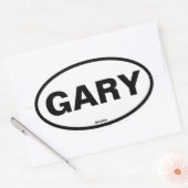 FOUR Gary Indiana Ovale Sticker (Envelop)