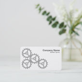 Four Gears II - Zwart-wit = Grijs Rug Visitekaartje (Staand voorkant)