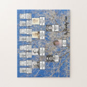 Four Generation Winter Family Tree Photos Puzzle Legpuzzel (Verticaal)