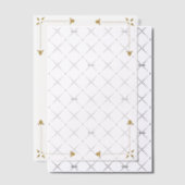 Four Gold Corners Wedding  Vellum Uitnodigingen (Offset (Uitnodiging))