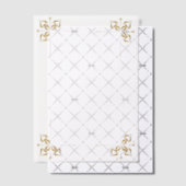 Four Gold Corners Wedding  Vellum Uitnodigingen (Offset (Uitnodiging))