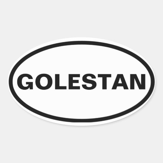 FOUR Golestan Ovale Sticker (Voorkant)