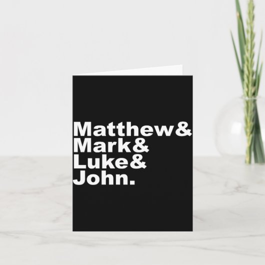 Four Gospels Matthew Mark Luke John Bible  Kaart (Voorkant)