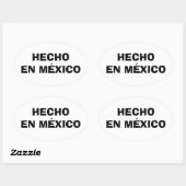 FOUR Hecho en Mexico Ovale Sticker (Vel)