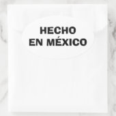 FOUR Hecho en Mexico Ovale Sticker (Tas)