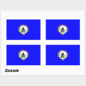 FOUR Helena, Montana Flag Rechthoekige Sticker (Vel)