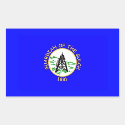 FOUR Helena, Montana Flag Rechthoekige Sticker (Voorkant)