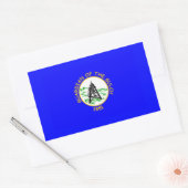 FOUR Helena, Montana Flag Rechthoekige Sticker (Envelop)