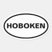 FOUR Hoboken, New Jersey Ovale Sticker (Voorkant)