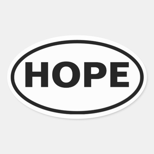 FOUR Hope, Arkansas Ovale Sticker (Voorkant)