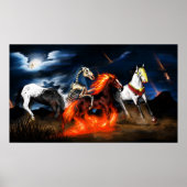 four horse of apocalypse bible biblical poster (Voorkant)