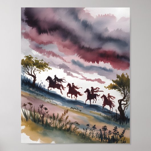 Four Horseman at Dawn Poster (Voorkant)
