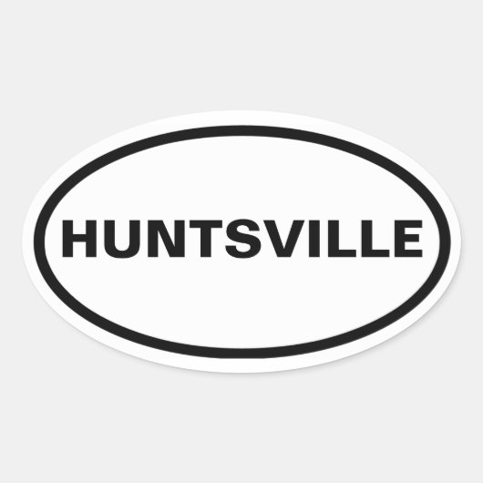 FOUR Huntsville Ovale Sticker (Voorkant)